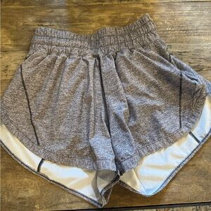 Lululemon grey shorts. Perfect Condition!